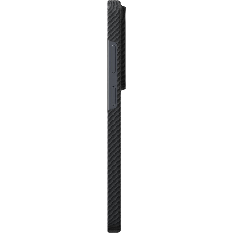 Aramid Handyhülle für Galaxy S26 Ultra, Pitaka Edge Case, mit programmierbaren Tasten Aaron Button, mit MagSafe, Schwarz