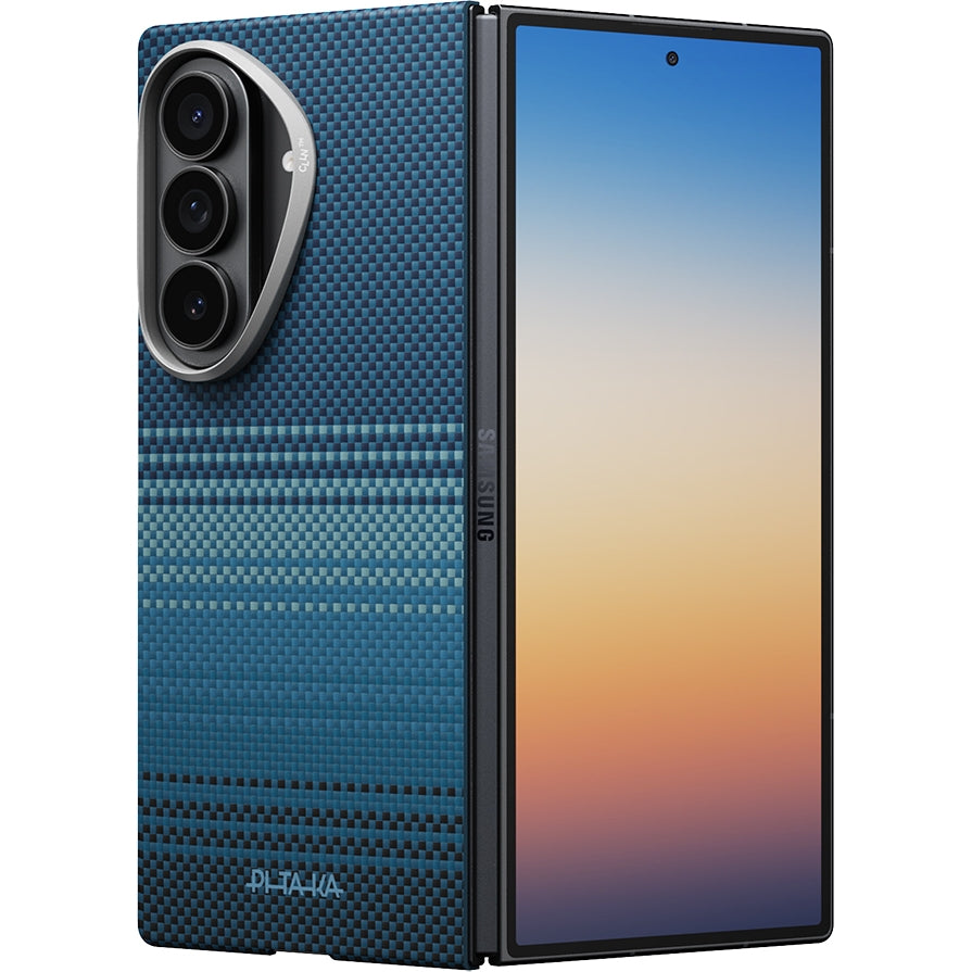 Aramid Handyhülle für Galaxy Z Fold8 Ultra, PITAKA Edge Case mit MagSafe, Blau