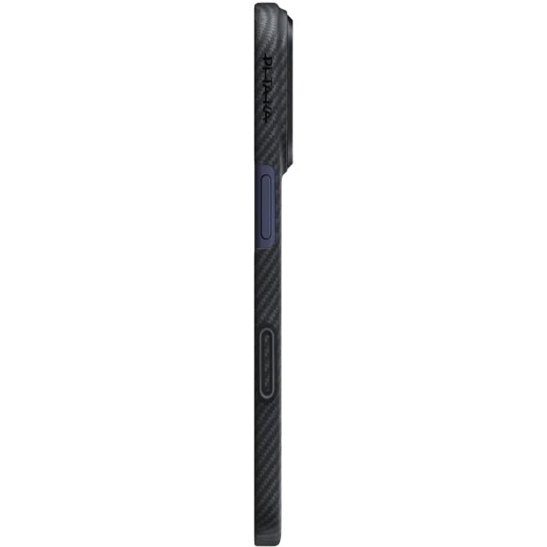 Aramid Handyhülle für iPhone 17, PITAKA Ultra-Slim Case PitaTap mit MagSafe, Schwarz