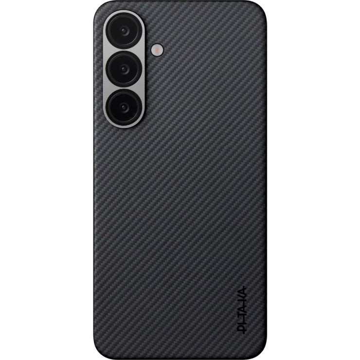 Aramid Handyhülle für Galaxy S25, PITAKA Ultra-Slim Case mit MagSafe, Schwarz