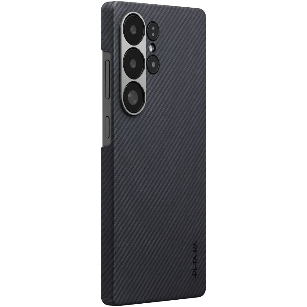 Aramid Handyhülle für Galaxy S25 Ultra, PITAKA Ultra-Slim Case mit MagSafe, Schwarz