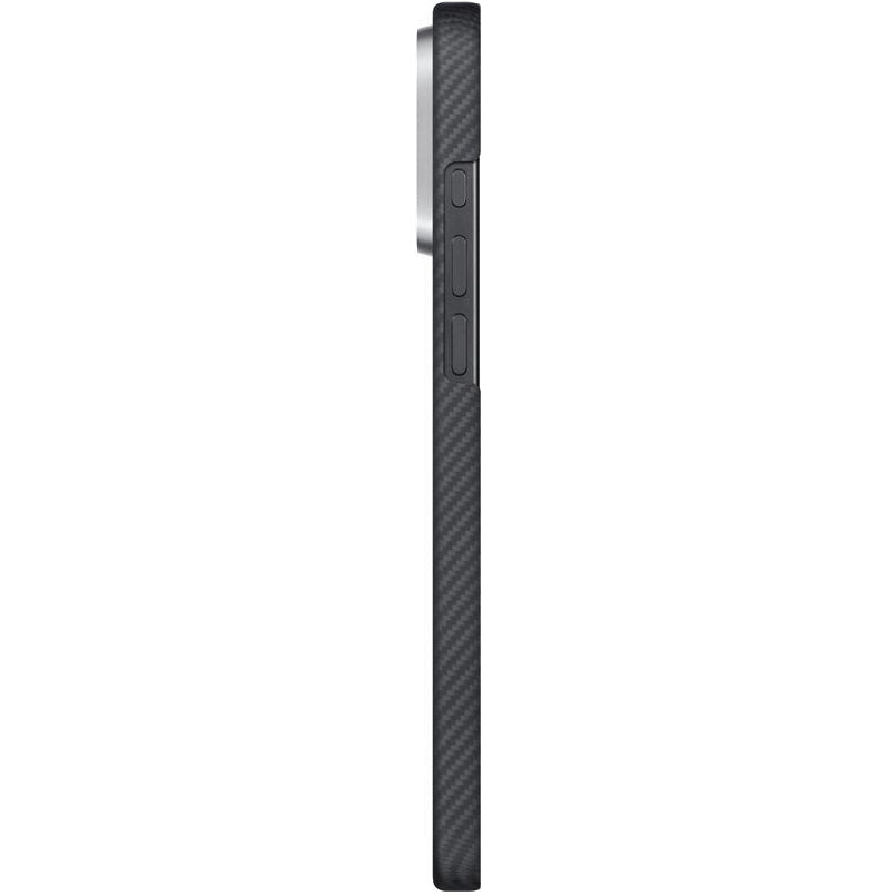 Aramid Handyhülle für iPhone 16 Pro, PITAKA Ultra-Slim Case PitaTap mit MagSafe, Schwarz