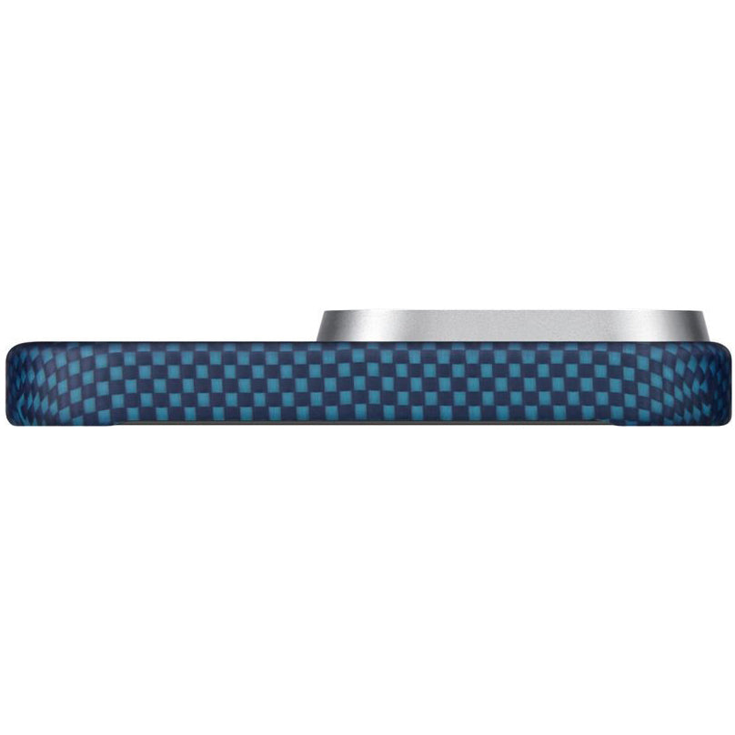 Aramid Handyhülle für iPhone 16 Pro Max, PITAKA Ultra-Slim Case PitaTap mit MagSafe, Blau ombre