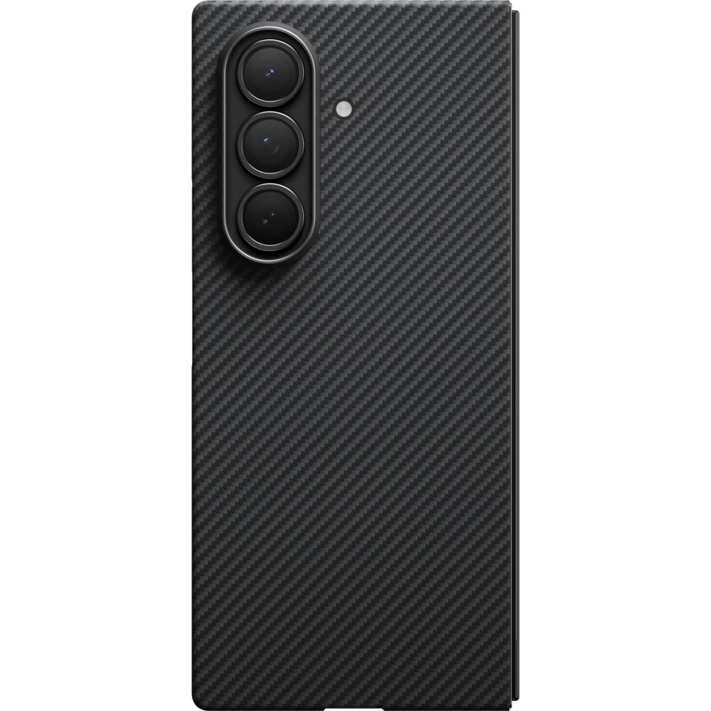 Aramid Handyhülle für Galaxy Z Fold7, PITAKA Ultra-Slim Case mit MagSafe, Schwarz mit Kevlar