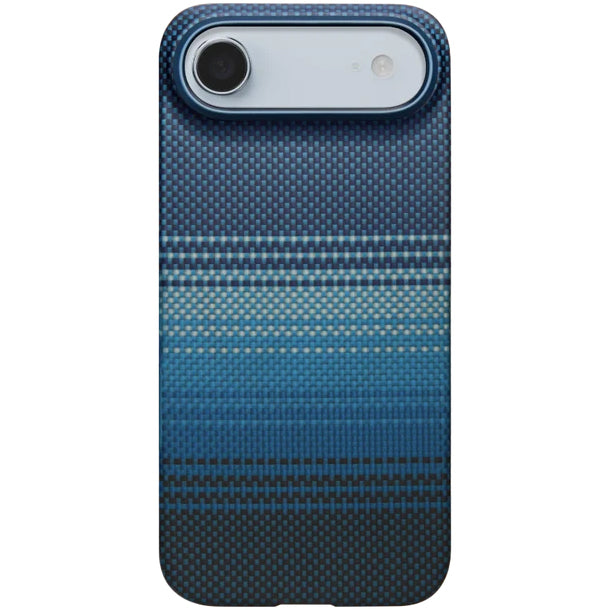 Aramid Handyhülle für iPhone Air, PITAKA Ultra-Slim Case PitaTap mit MagSafe, Blau