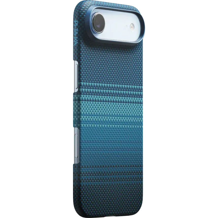 Aramid Handyhülle für iPhone Air, PITAKA Ultra-Slim Case PitaTap mit MagSafe, Blau