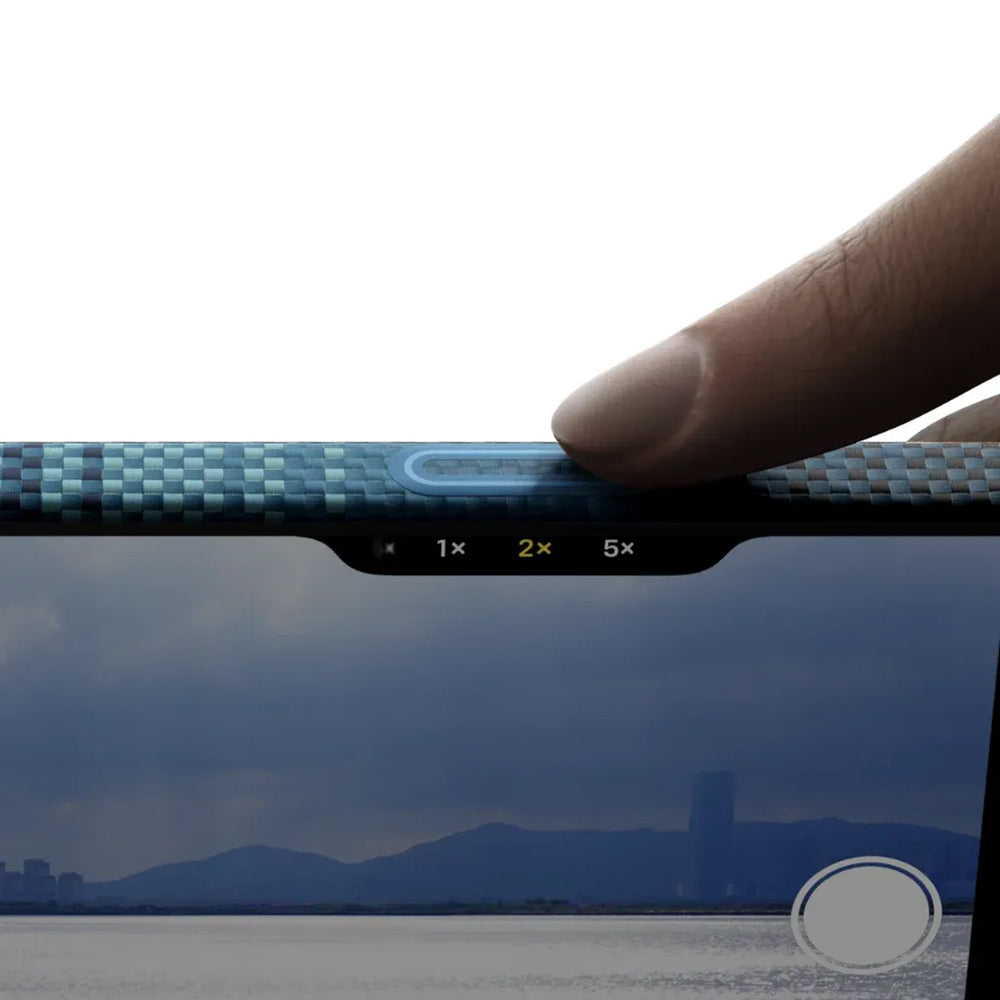 Aramid Handyhülle für iPhone Air, PITAKA Ultra-Slim Case PitaTap mit MagSafe, Blau