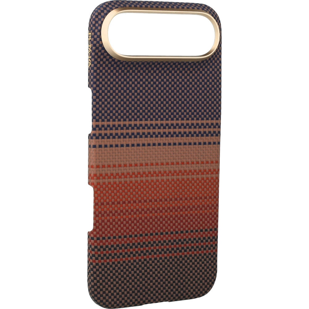 Aramid Handyhülle für iPhone Air, PITAKA Ultra-Slim Case mit MagSafe, Braun-schwarz