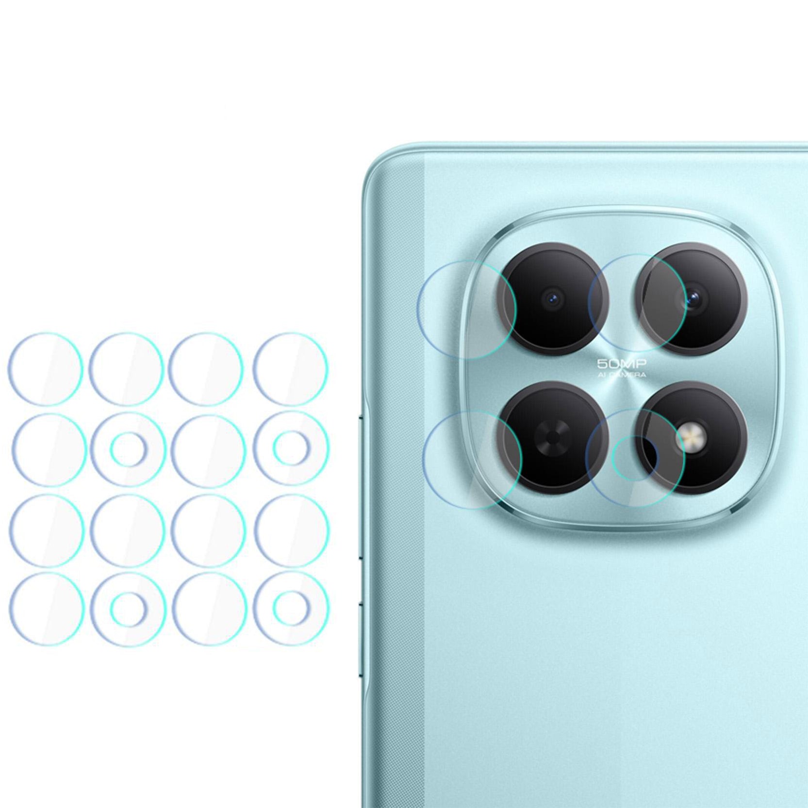 Objektivschutz für Poco M8 5G, 3mk Lens Protection, 4 Sätze