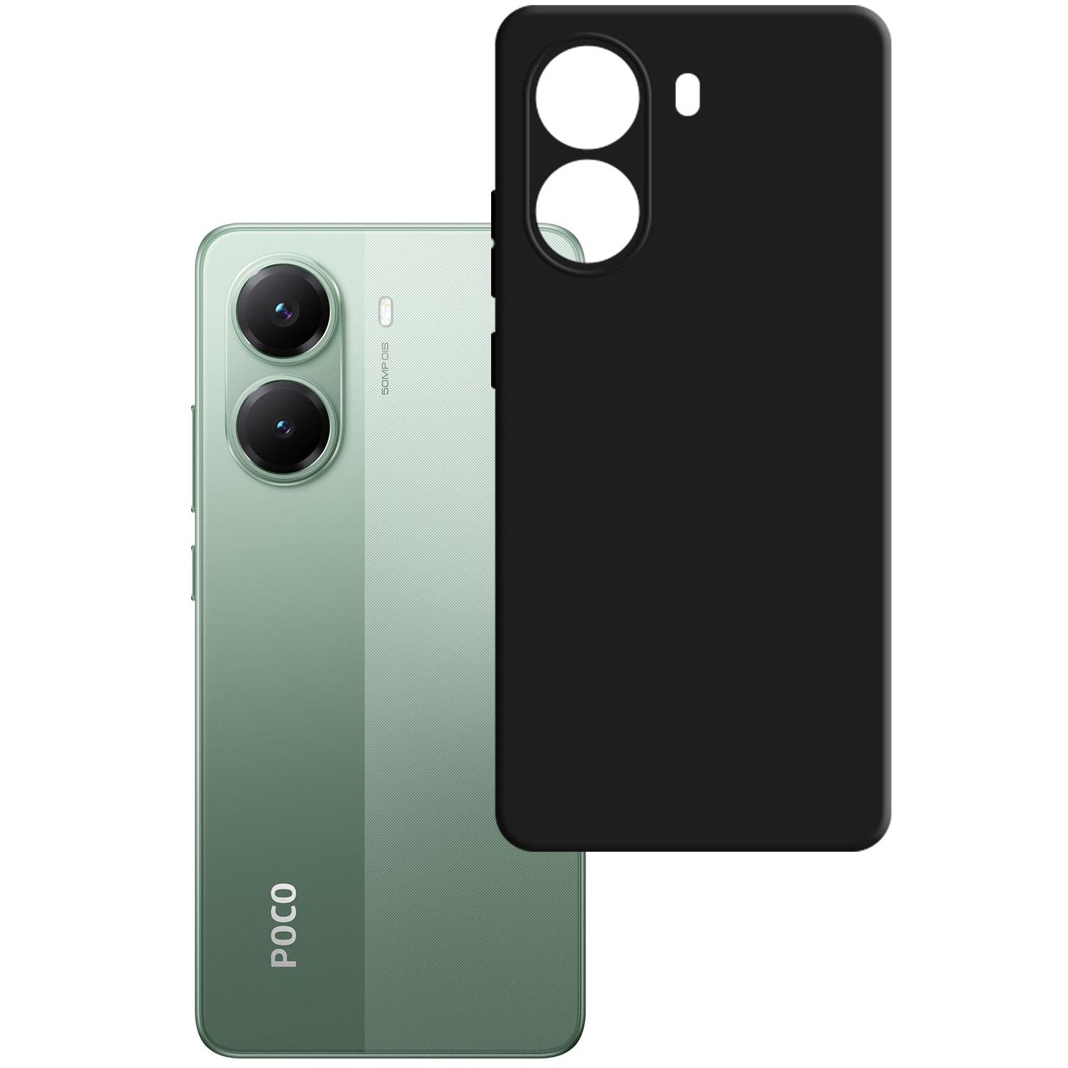 Handyhülle für POCO X7 Pro, 3mk Matt Case, Schwarz