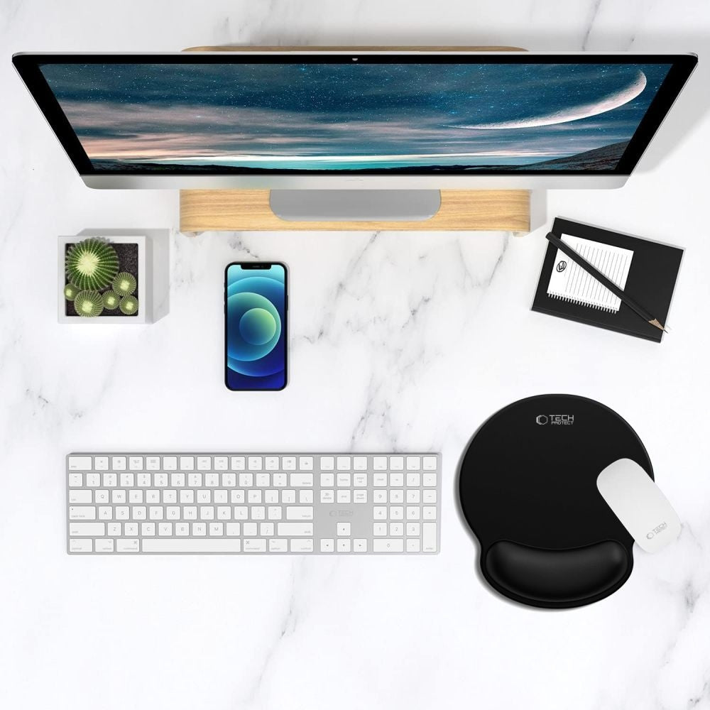 Gaming-Schreibtisch-Mauspad, Tech-Protect A200 Mouse Pad, Schwarz