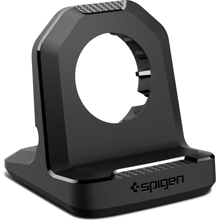 Dockingstation für Apple Watch Ladegerät, Spigen Rugged Armor Stand, Schwarz
