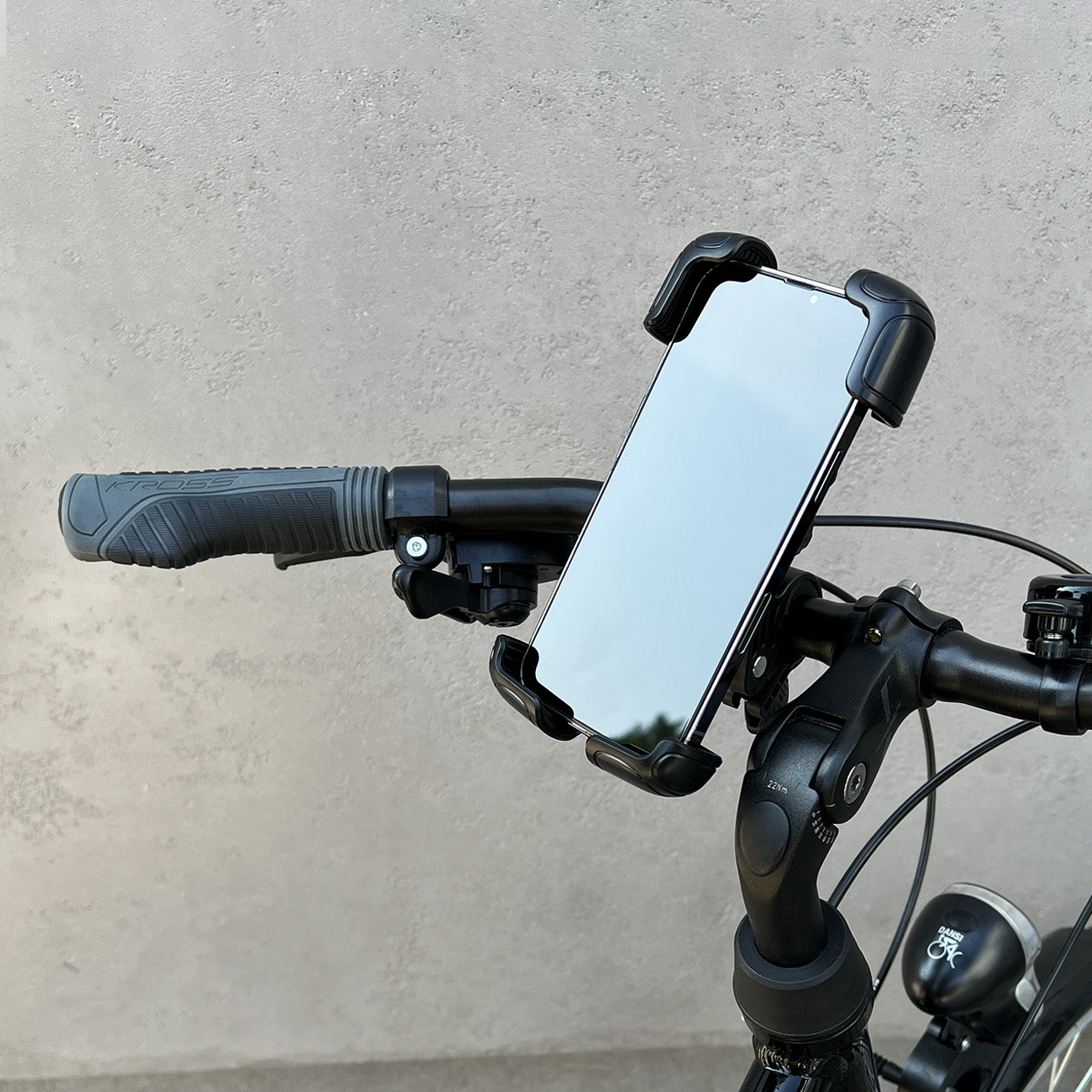 Fahrrad Handyhalterung für Smartphone für den Lenker, Wozinsky Active WBHBK6, Schwarz