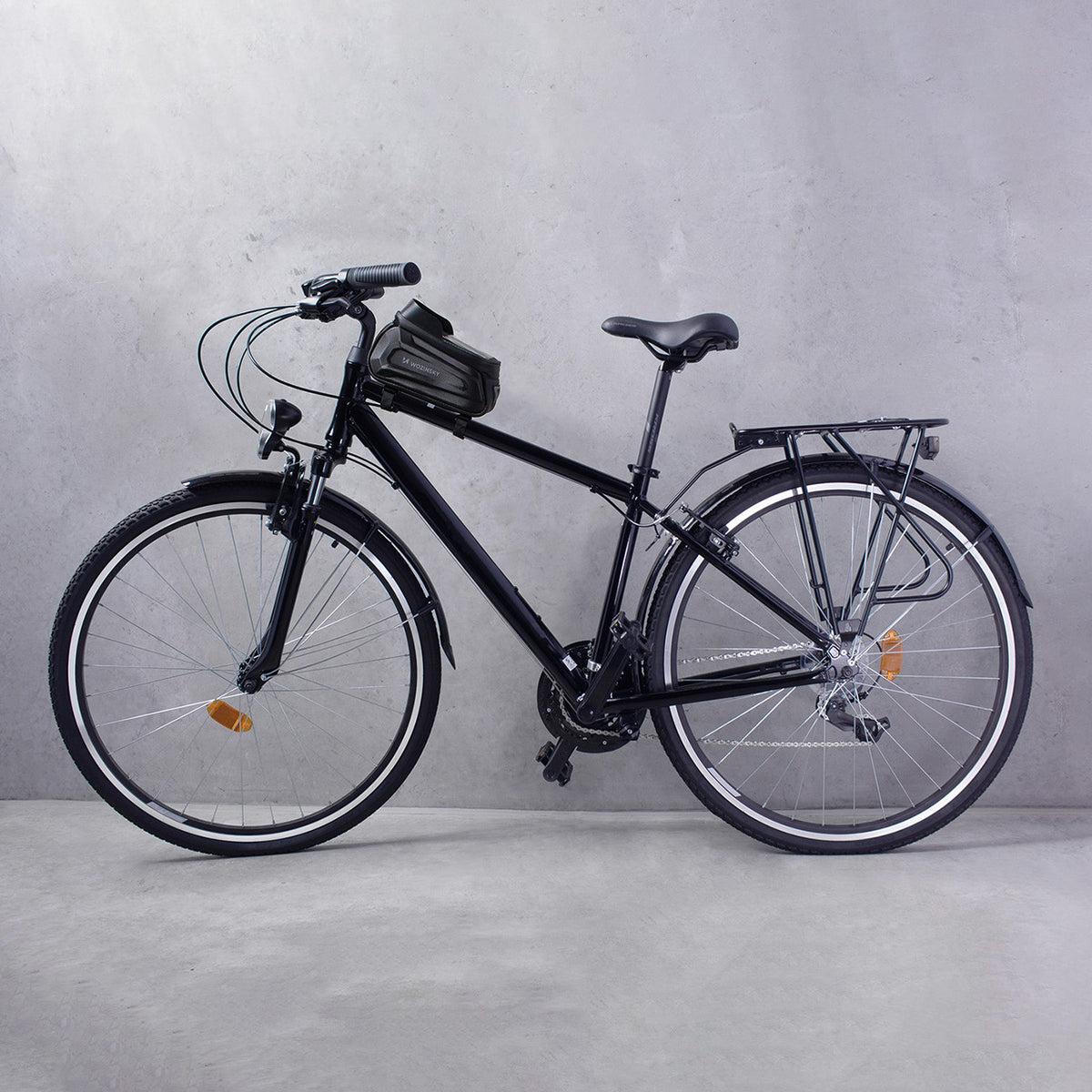 Fahrradrahmentasche mit Handyhülle, Wozinsky Active WBB28BK, Schwarz