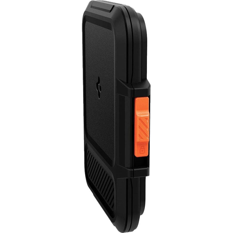Kartenetui für iPhone 15/14/13/12, Spigen Lock Fit MagSafe Wallet, Schwarz