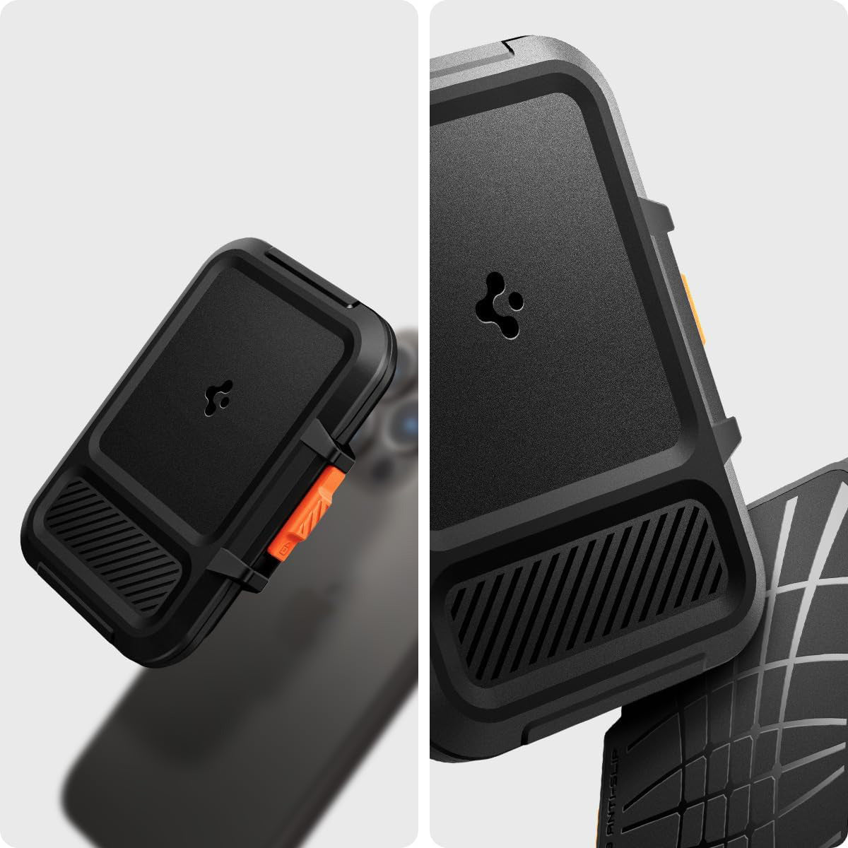 Kartenetui für iPhone 15/14/13/12, Spigen Lock Fit MagSafe Wallet, Schwarz