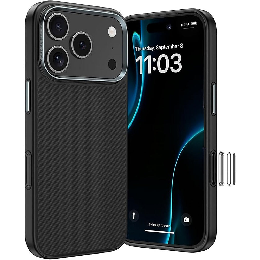 Handyhülle für iPhone 17 Pro, Benks Magnetic Armor Pro 600D, Schwarz