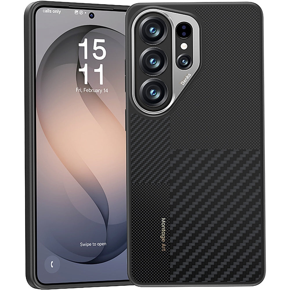 Handyhülle für Galaxy S26 Ultra, Benks Montage Armor Pro 600D+1500D, Schwarz