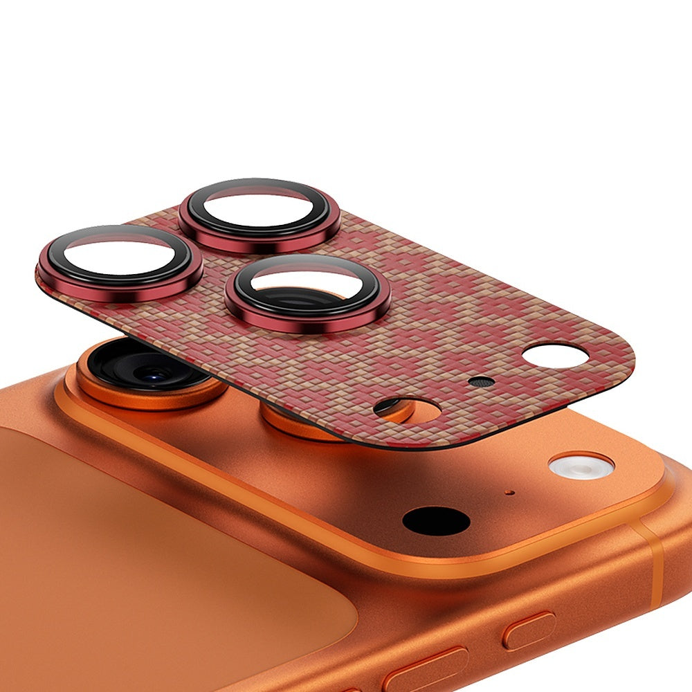 Kameraschutz für iPhone 17 Pro, Benks Armor Warrior Lens ArmorGrid, Orange