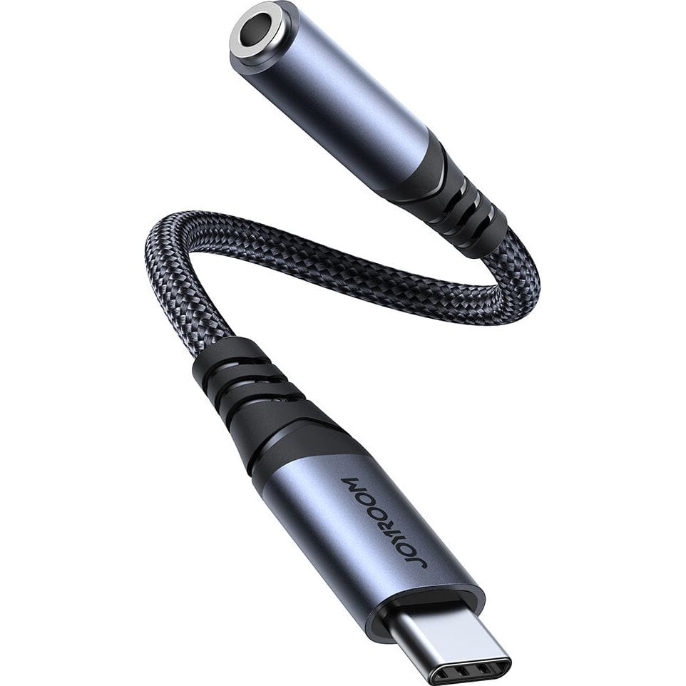 Audiokabel, DAC-Adapter USB-C - Jack 3.5mm, Joyroom SY-C01, Schwarz