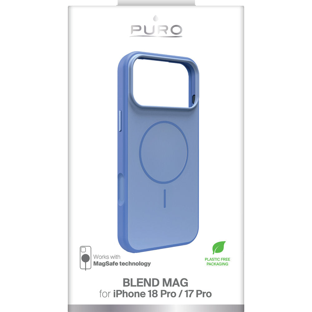 Handyhülle für iPhone 18 Pro / 17 Pro, Puro Blend Mag mit MagSafe, Hellblau (2/6)