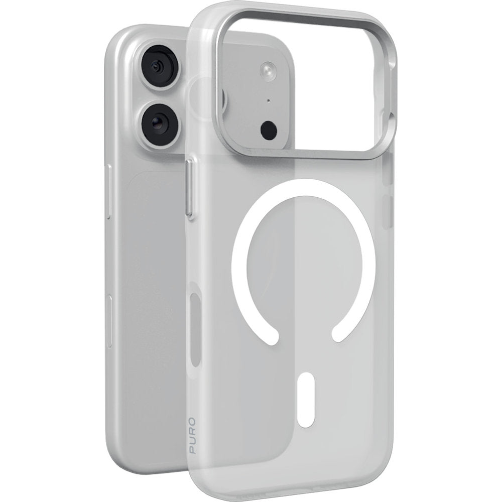 Handyülle für iPhone 18 Pro / 17 Pro, Puro Lightfeel mit MagSafe, Weiß (1/2)