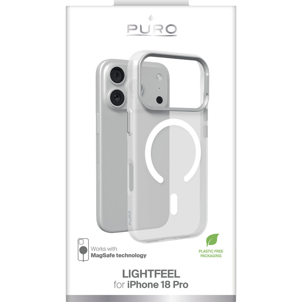 Handyülle für iPhone 18 Pro / 17 Pro, Puro Lightfeel mit MagSafe, Weiß (2/2)