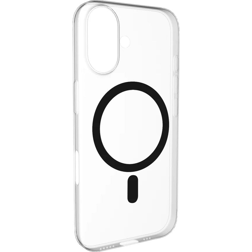Handyhülle für iPhone 17, Puro Lite Mag Pro, Transparent-Schwarz