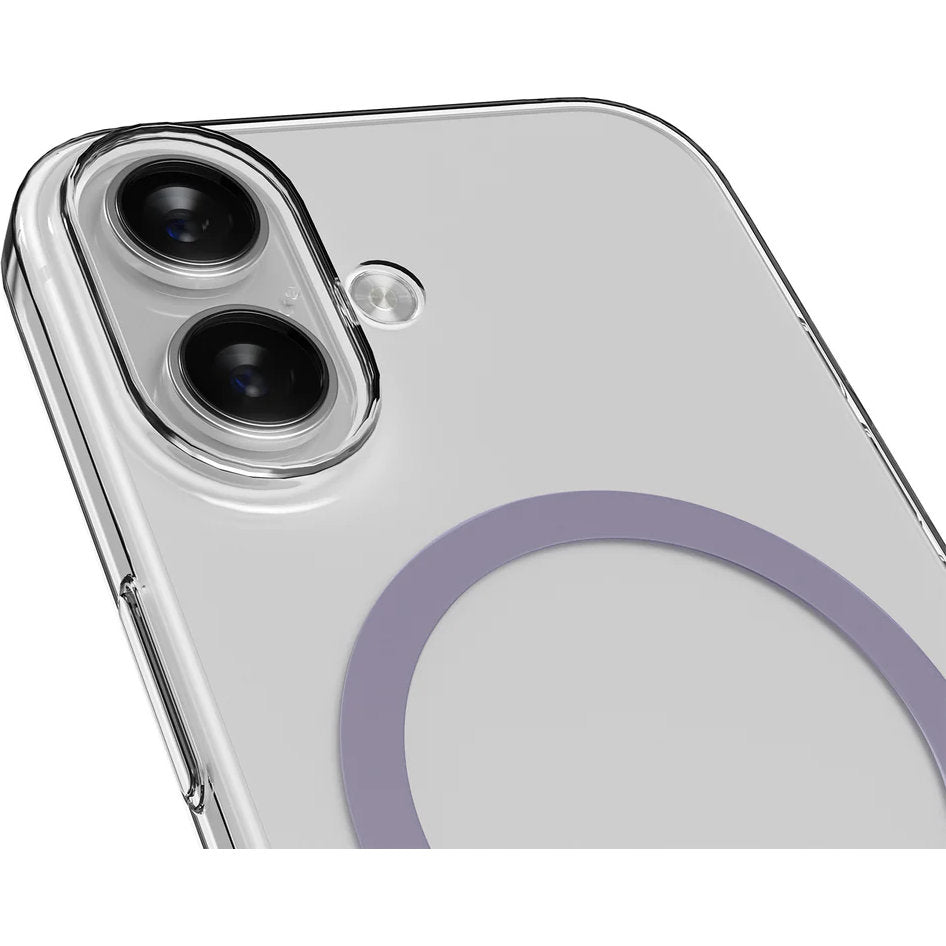 Handyhülle für iPhone 17, Puro Lite Mag Pro, Transparent und Rosa