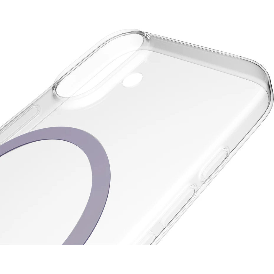 Handyhülle für iPhone 17, Puro Lite Mag Pro, Transparent und Rosa