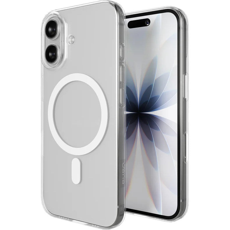 Handyhülle für iPhone 17, Puro Lite Mag Pro, Transparent und Weiß