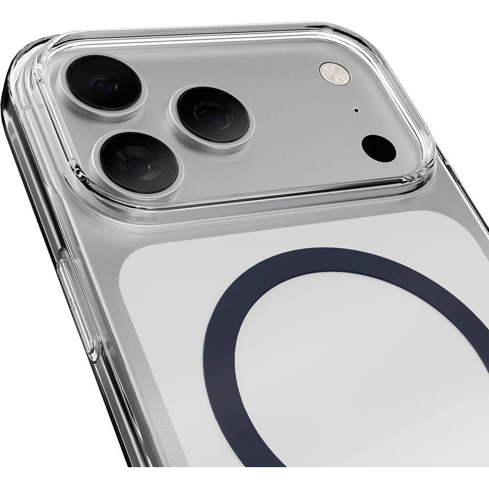 Handyhülle für iPhone 17 Pro, Puro Lite Mag Pro, Blau und Transparent