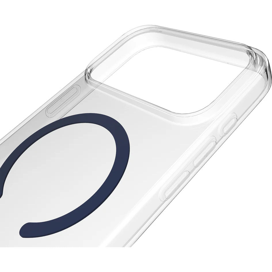 Handyhülle für iPhone 17 Pro, Puro Lite Mag Pro, Blau und Transparent