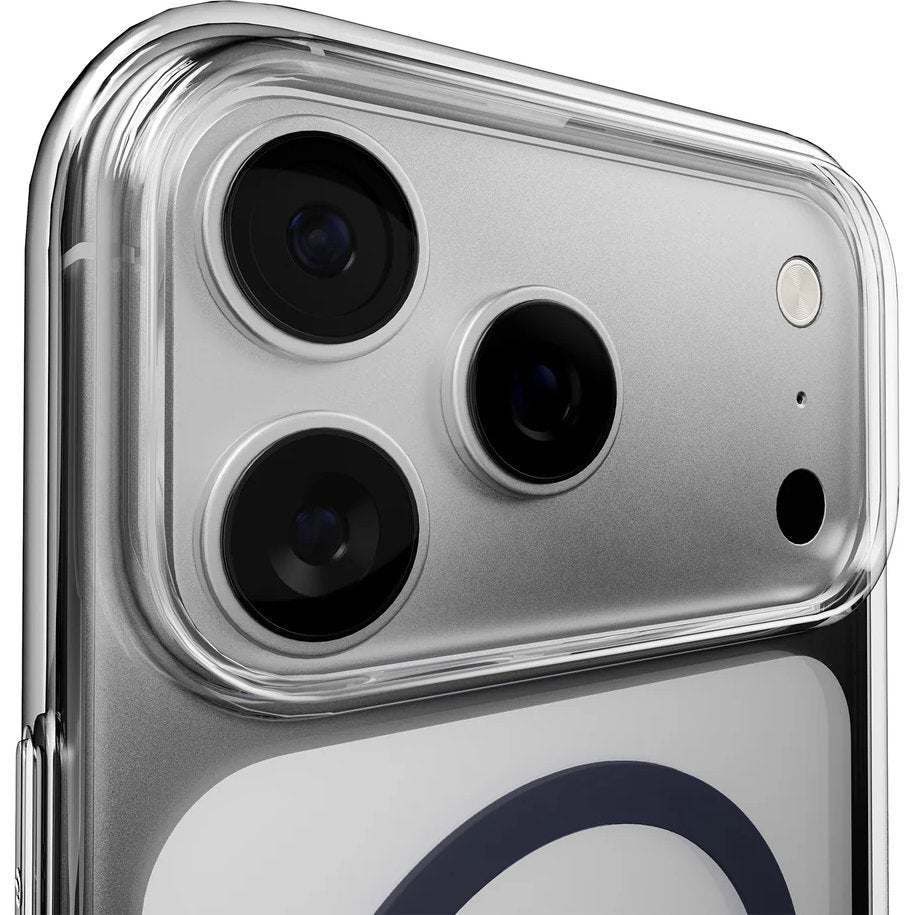 Handyhülle für iPhone 17 Pro, Puro Lite Mag Pro, Blau und Transparent