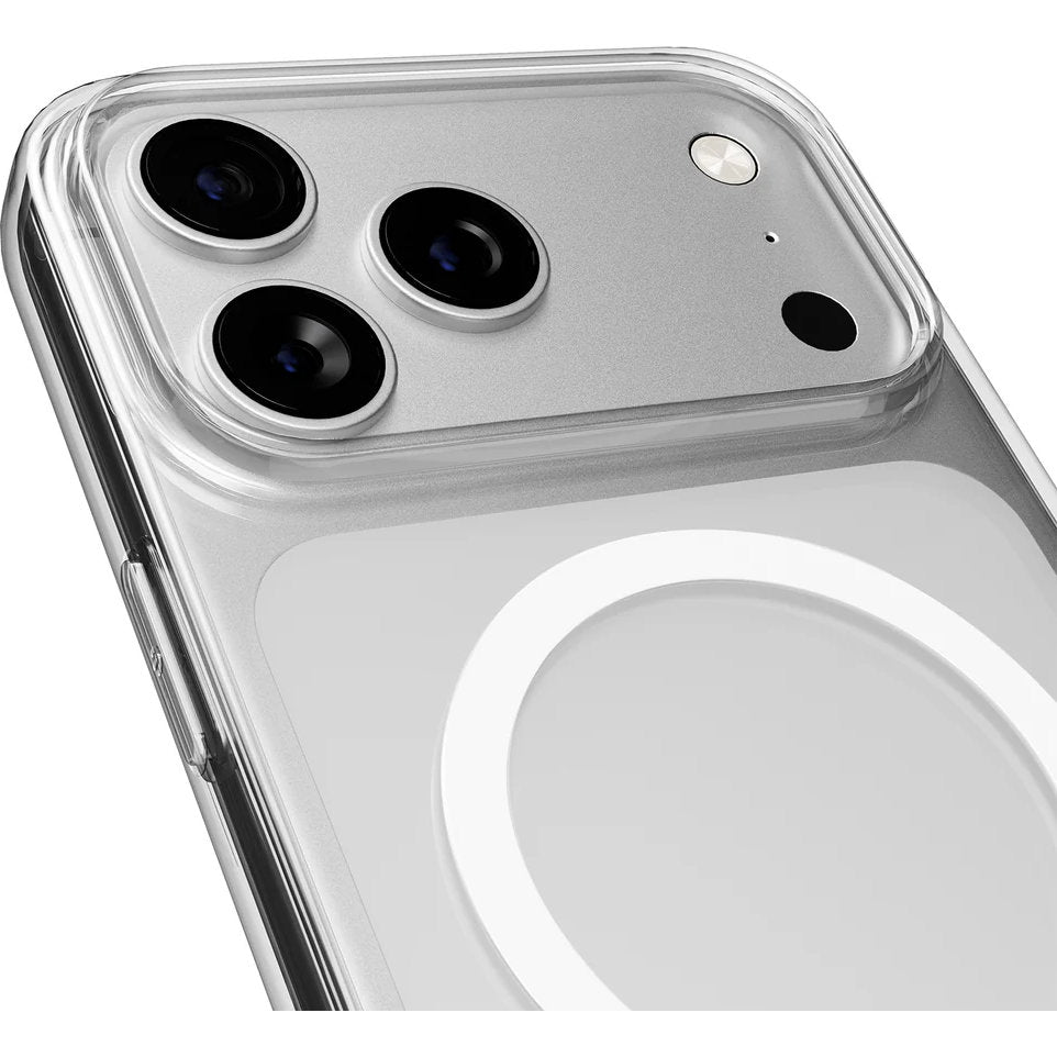 Handyhülle für iPhone 17 Pro, Puro Lite Mag Pro, Transparent und Weiß