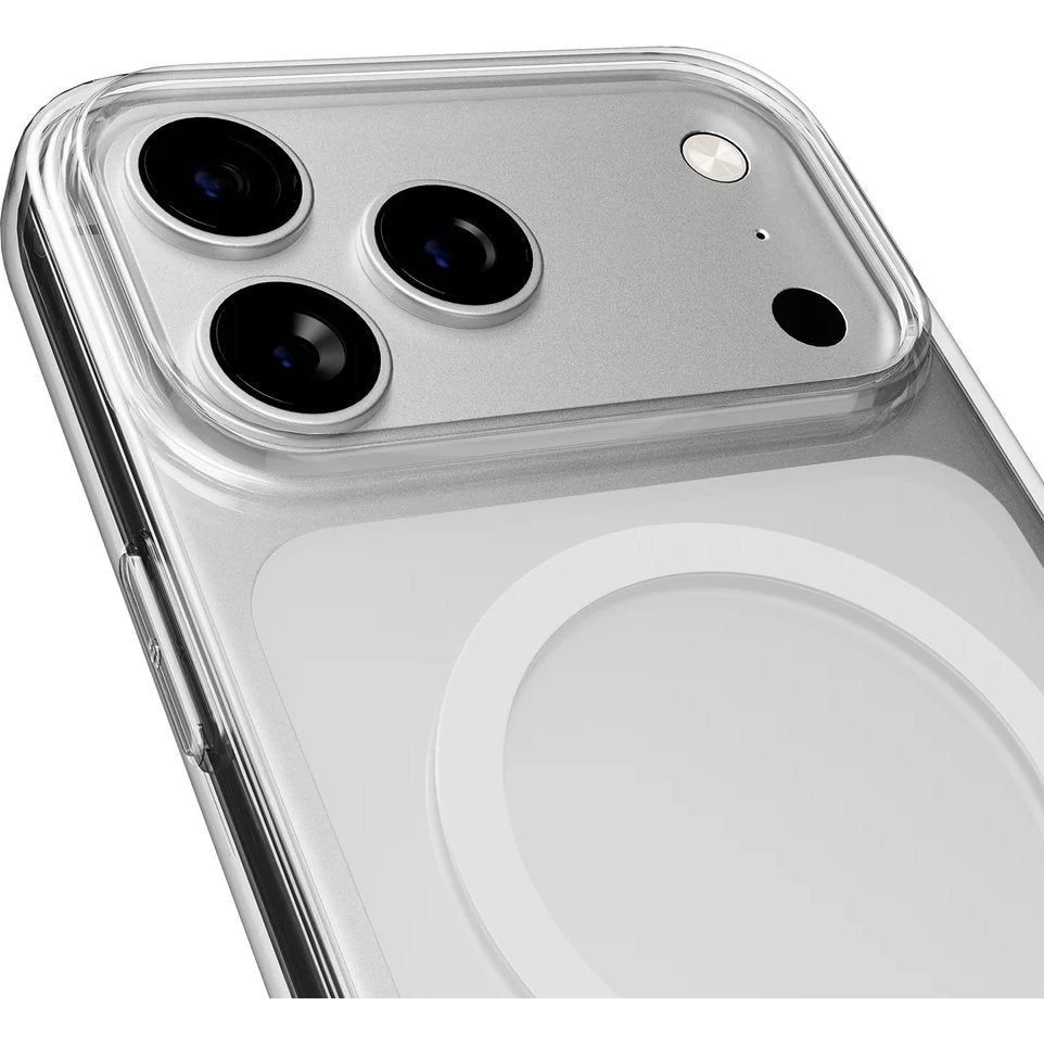 Handyhülle für iPhone 17 Pro Max, Puro Lite Mag Pro, Transparent und Weiß
