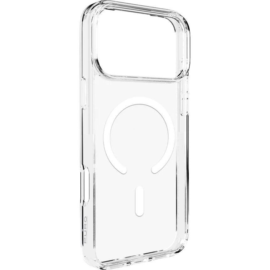 Handyhülle für iPhone 17 Pro Max, Puro Lite Mag Pro, Transparent und Weiß