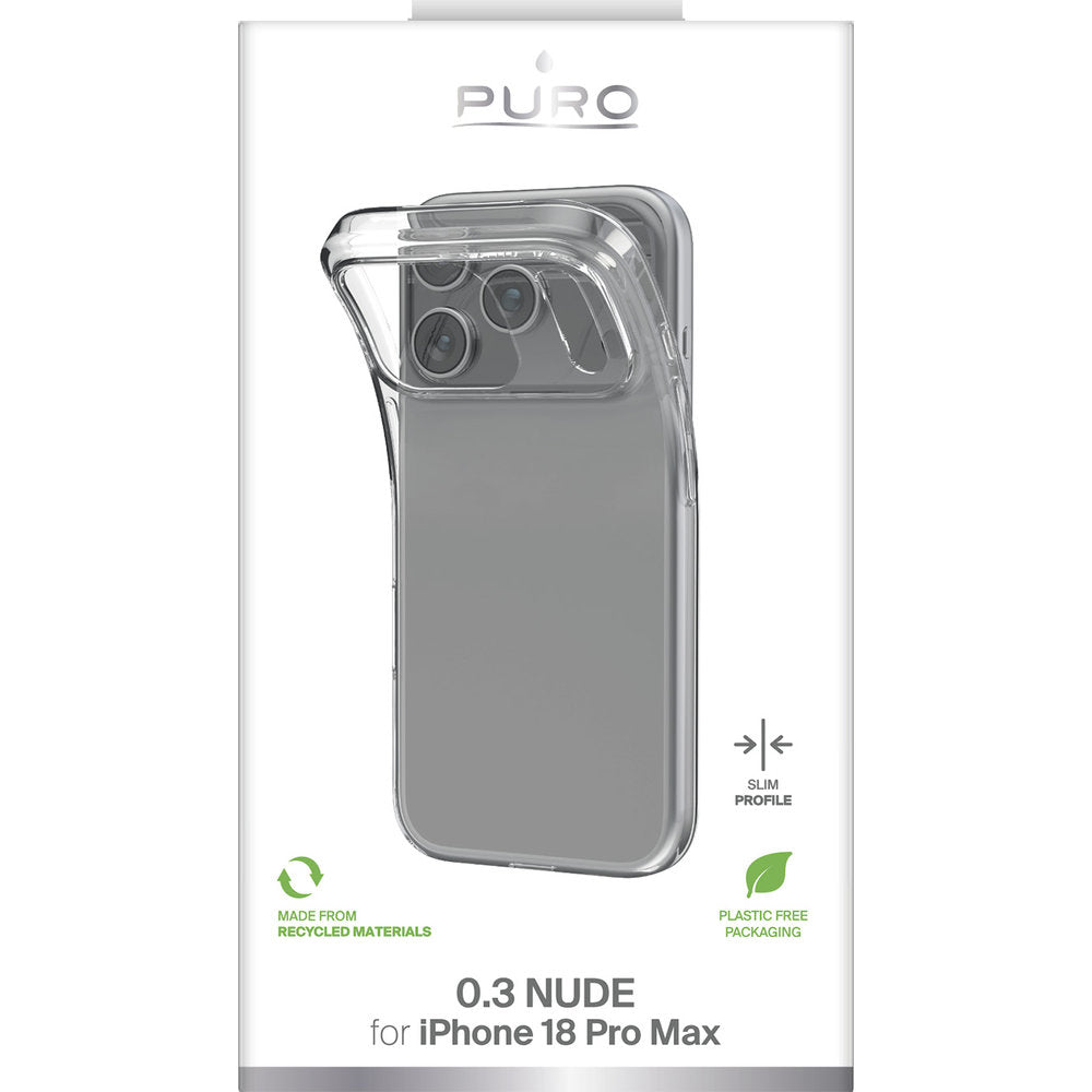 Handyhülle für iPhone 18 Pro Max / 17 Pro Max, Puro 0.3 Nude, Transparent (2/2)