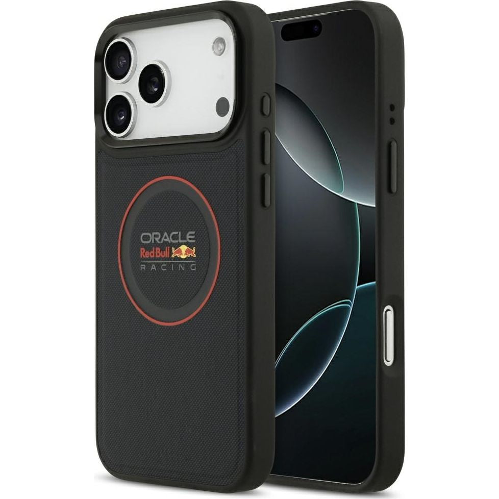 Handyhülle für iPhone 18 Pro Max / 17 Pro Max, Red Bull Meshed Red Ring & Metal Buttons mit MagSafe, Dunkelblau