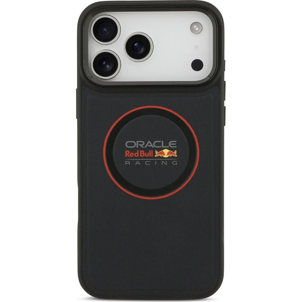 Handyhülle für iPhone 18 Pro Max / 17 Pro Max, Red Bull Meshed Red Ring & Metal Buttons mit MagSafe, Dunkelblau