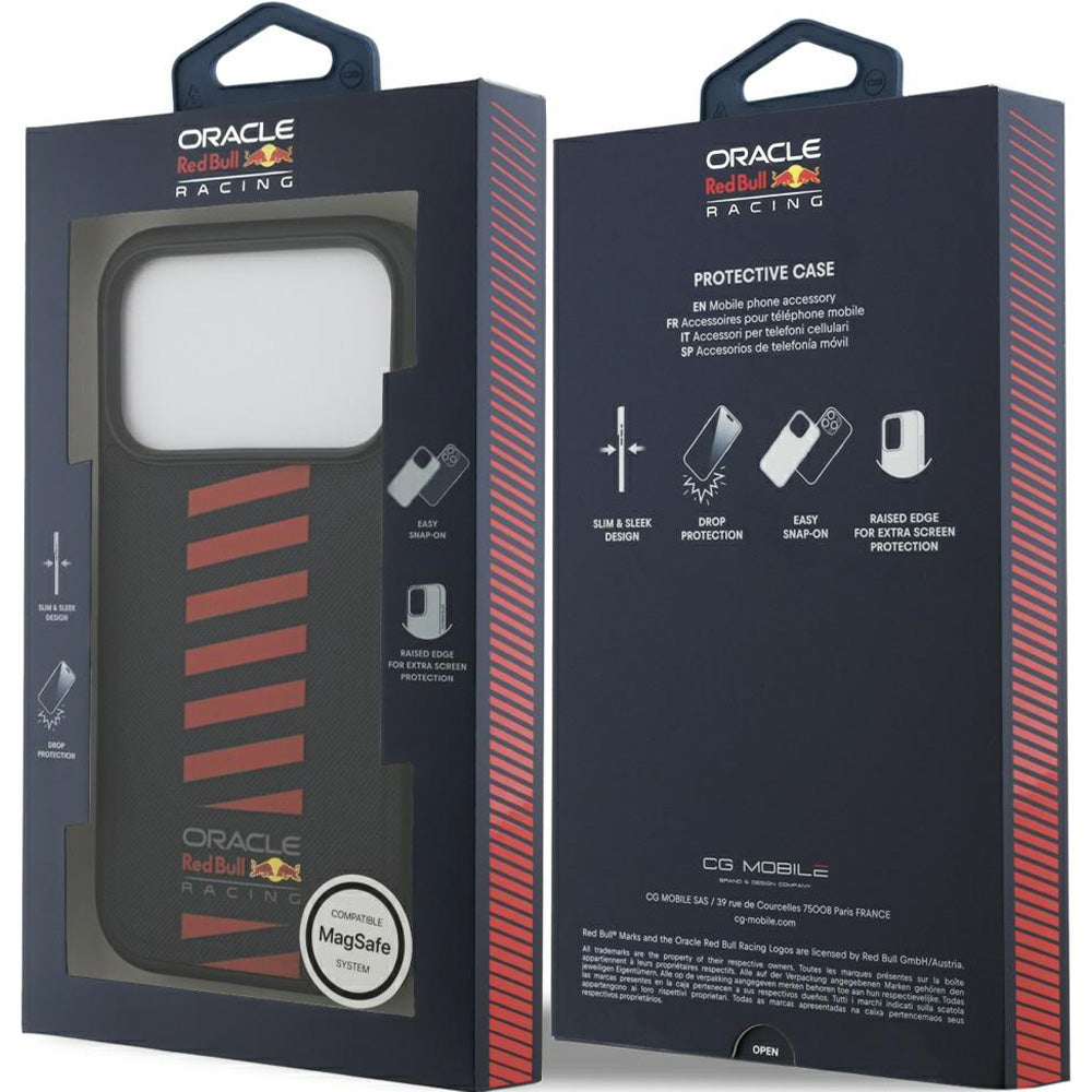 Handyhülle für iPhone 18 Pro / 17 Pro, Red Bull Meshed Powerbar mit MagSafe, Dunkelblau
