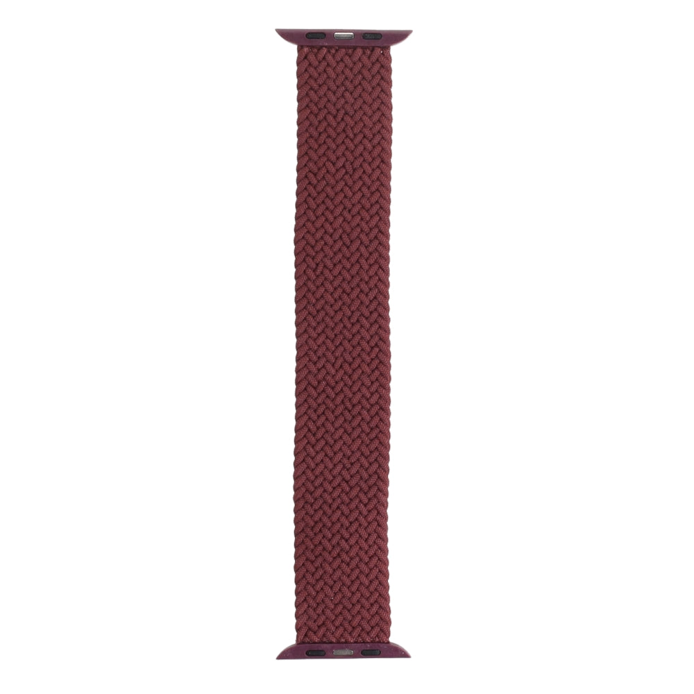 Armband für Apple Watch 44/45/46/49 mm, Zagg Gear4 Braided Watch Band, Größe L, Dunkelrot (4/4)