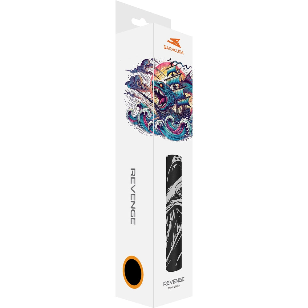 Gaming-Mauspad, Baracuda REVENGE 750 x 350 mm, Schwarz
