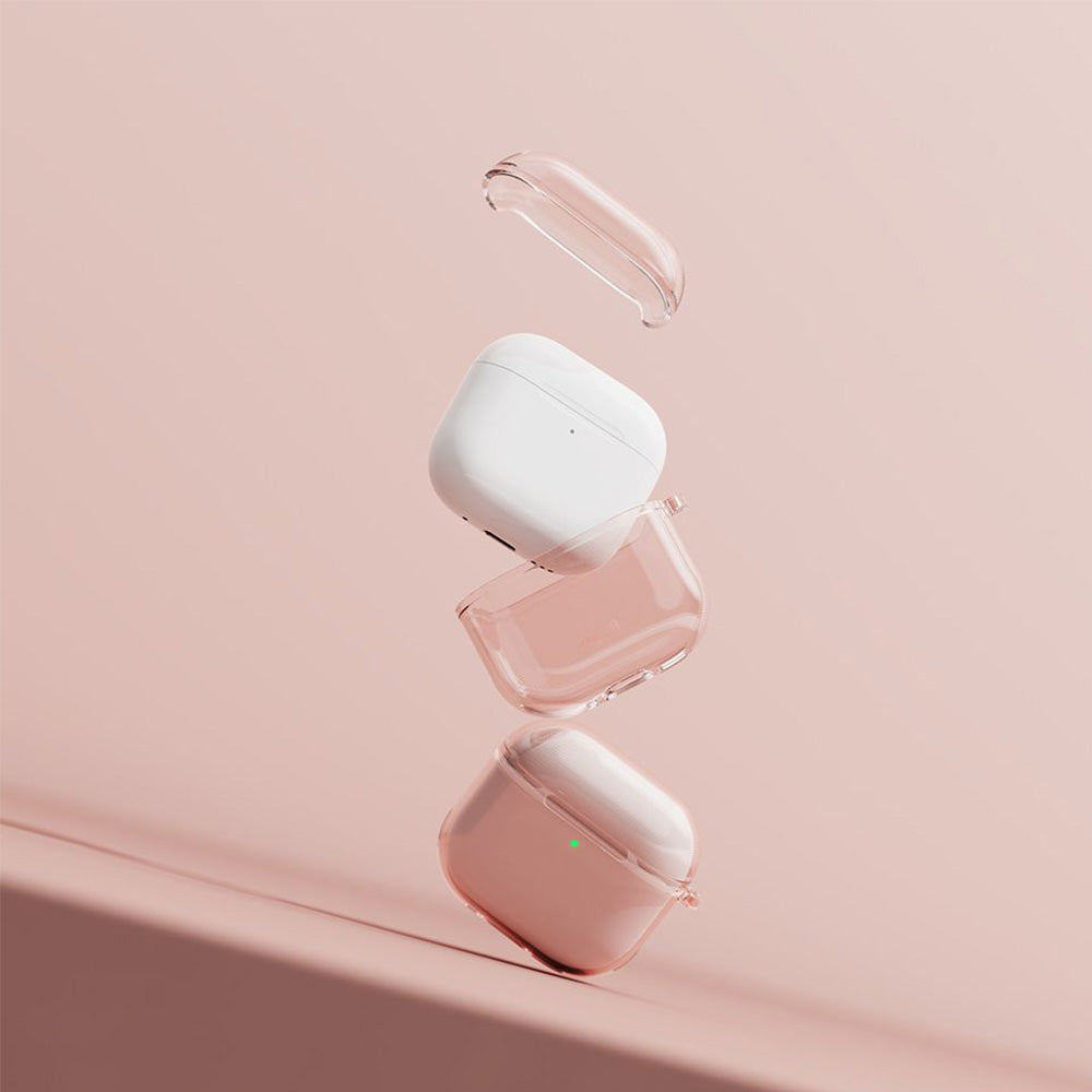 Schutzhülle für Apple AirPods 5 / 4, Ringke Air, Transparent und Rosa