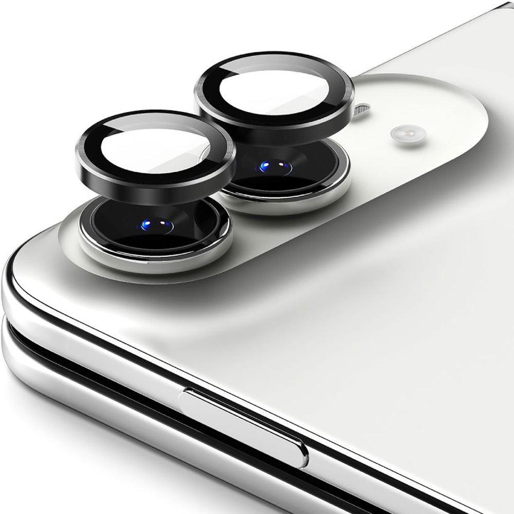Kameraschutz für iPhone Duo, Ringke Camera Lens Frame Glass, 2-Pack, Schwarz (6/8)