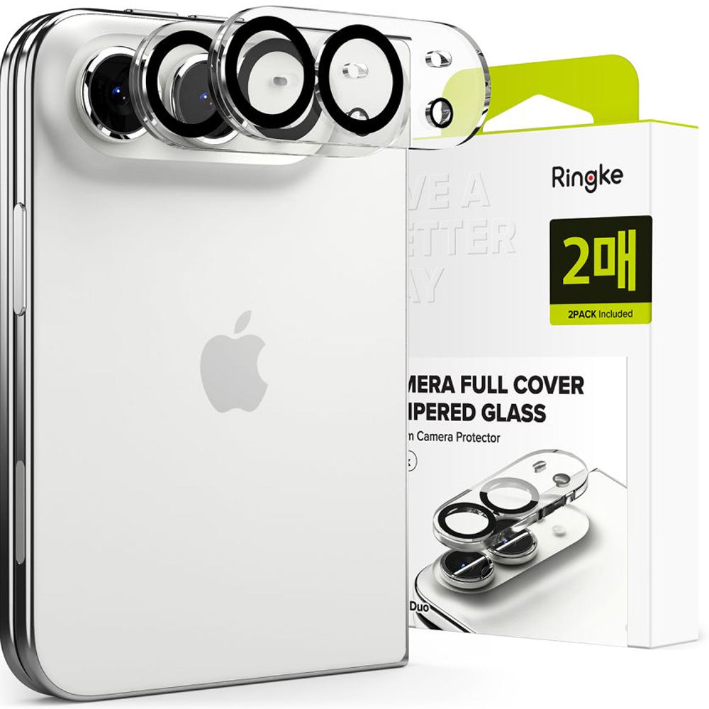 Kameraschutz für iPhone Duo, Ringke Camera Full Cover Glass, 2 Stück, Schwarz (1/7)