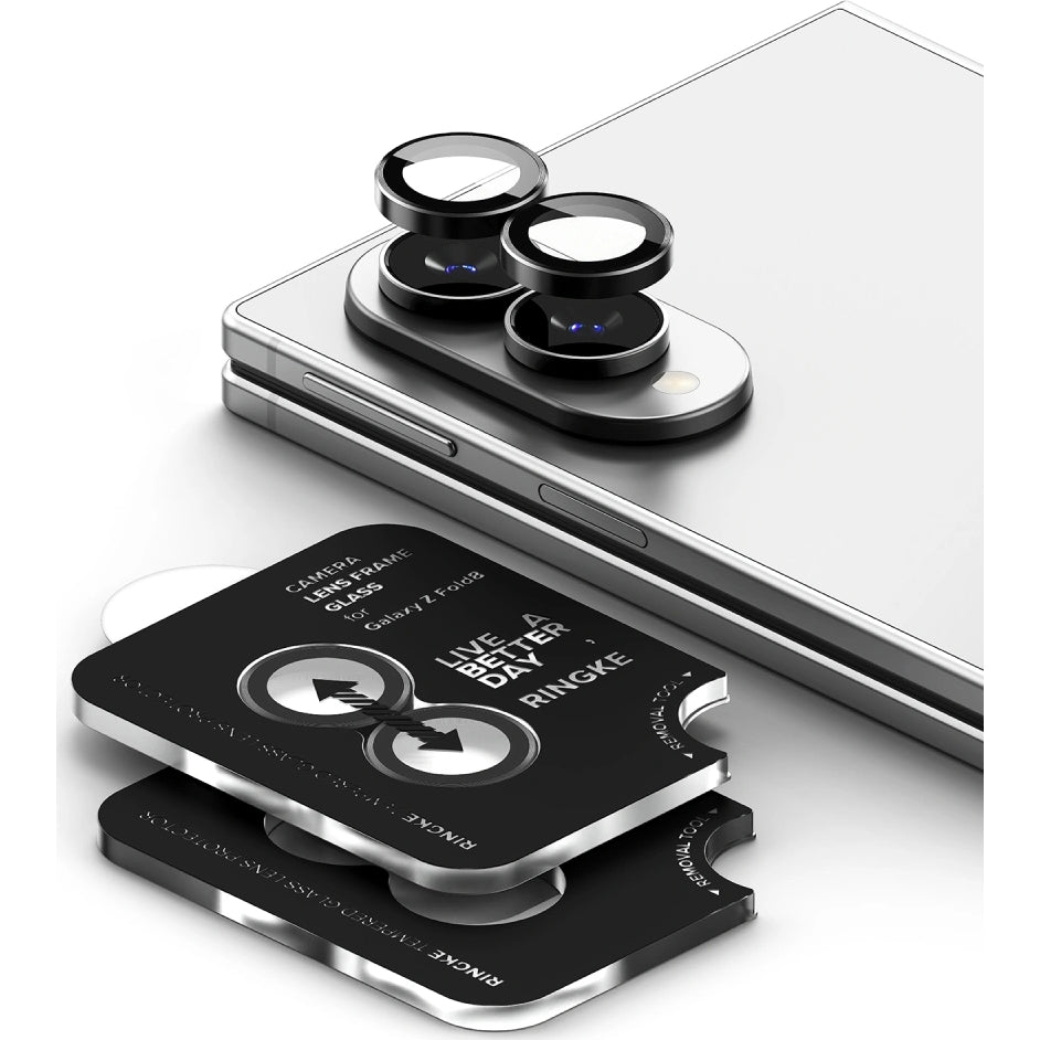 Kameraschutz für Galaxy Z Fold8, Ringke Camera Lens Frame Glass, 2-Pack, Schwarz