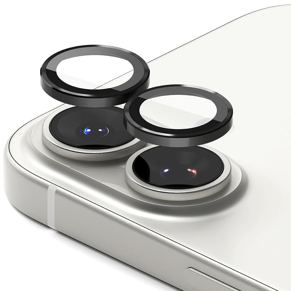 Kameraschutz für iPhone 17, Ringke Camera Lens Frame Glass, 2-Pack, Schwarz und Transparent