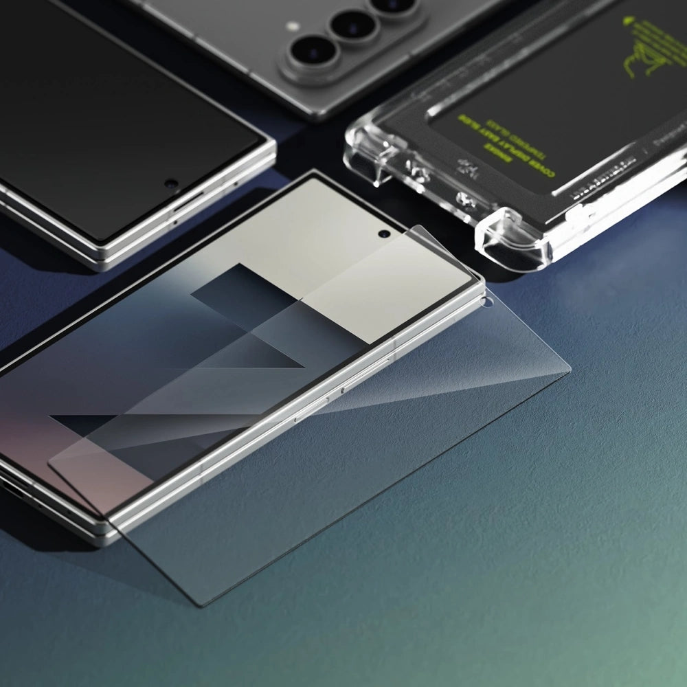 Gehärtetes Bildschirmglas mit Applikator für Galaxy Z Fold7, Ringke Cover Display Easy Slide, Transparent, 2 Stück