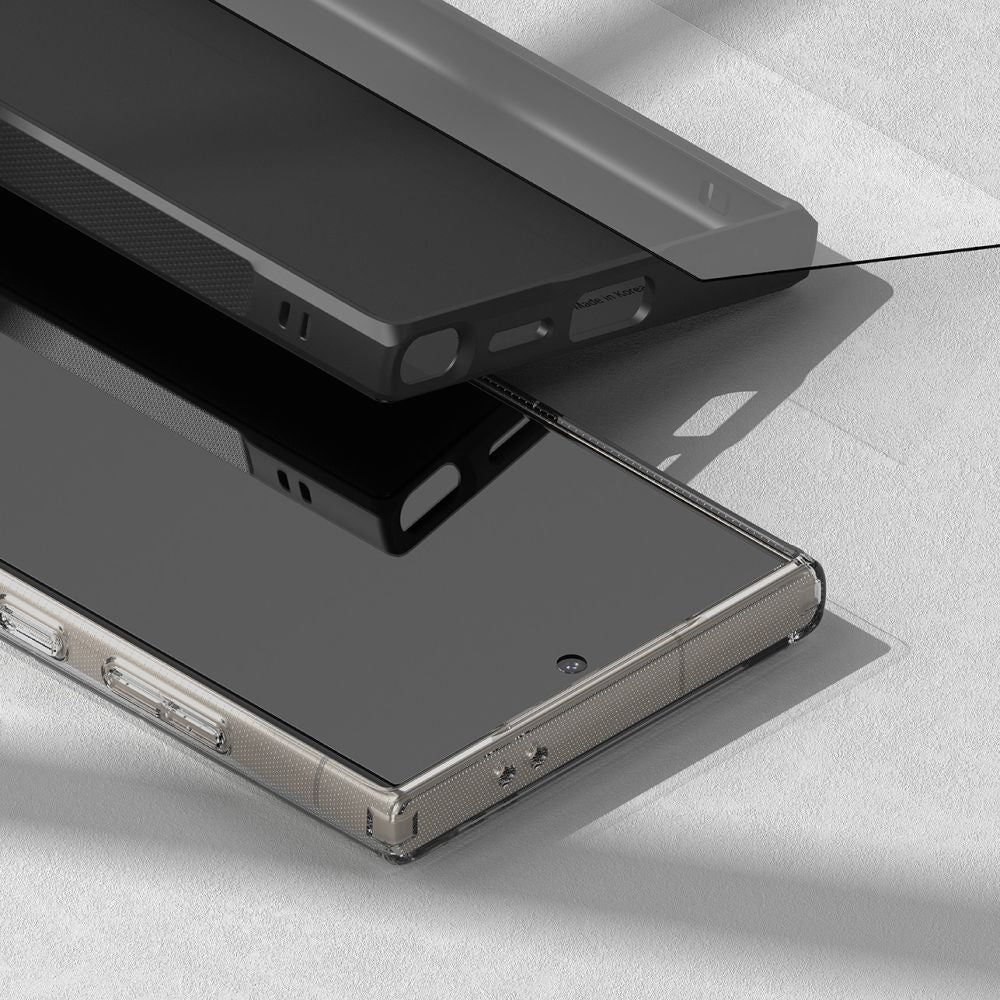 Gehärtetes Bildschirmglas mit Applikator für Galaxy S24 Ultra, Ringke Easy Slide, 2 Stück